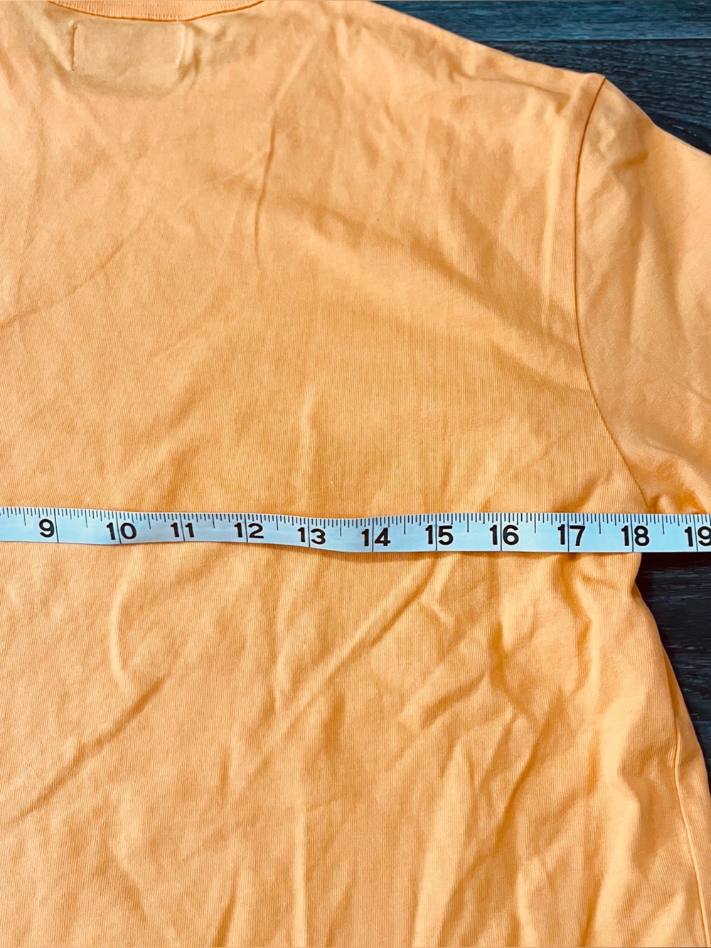 Palace Square Patch Tee T-Shirt Orange Men's Skateboards - Size S Cotton - Picture 6 of 6